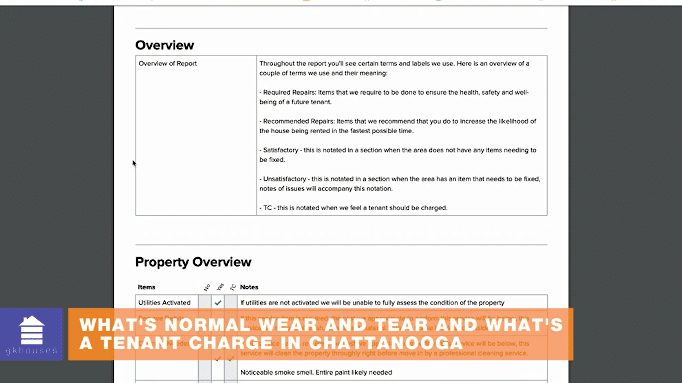 What's Normal Wear And Tear And What's A Resident Charge In Chattanooga?